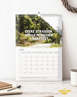 Kalender 2026 für Dorfkinder / Dorf gut alles gut / Wandkalender mit Sprüchen