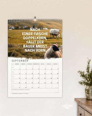 witziger Kalender A4, Dorfkindmomente und Landleben 2027