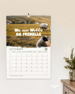 Lustiger Kalender mit Trinksprüchen für Dorfkinder und Landmenschen 2027 - Dorfkram® 