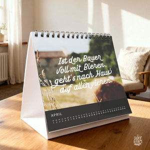 lustiger Sprüchekalender 2026 Bauern Dorf