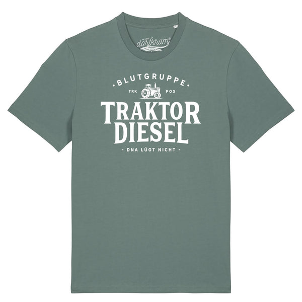 Traktor Shirt Herren Spruch Blutgruppe Traktor Diesel DNA Landwirtschaft von Dorfkram®