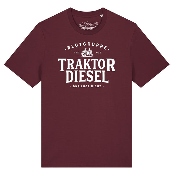 Traktor Shirt Herren Spruch Blutgruppe Traktor Diesel DNA Landwirtschaft von Dorfkram®