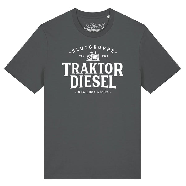 Traktor Shirt Herren Spruch Blutgruppe Traktor Diesel DNA Landwirtschaft von Dorfkram®