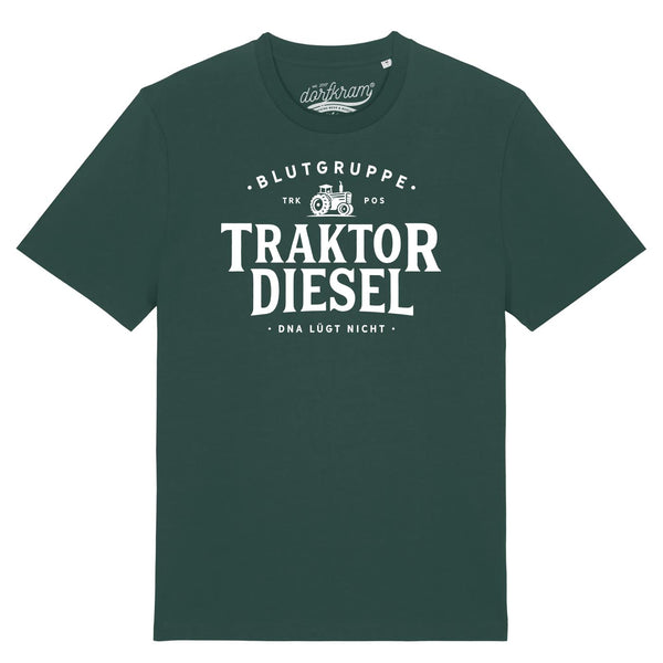 Traktor Shirt Herren Spruch Blutgruppe Traktor Diesel DNA Landwirtschaft von Dorfkram®