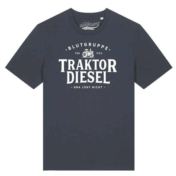 Traktor Shirt Herren Spruch Blutgruppe Traktor Diesel DNA Landwirtschaft von Dorfkram®