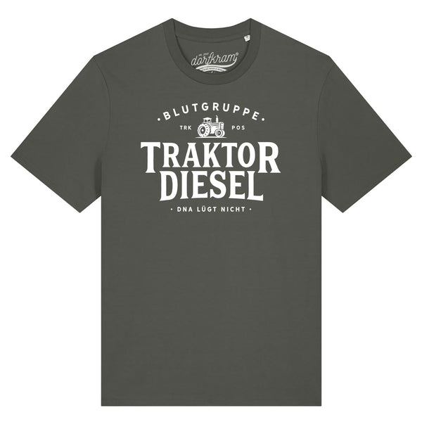 Traktor Shirt Herren Spruch Blutgruppe Traktor Diesel DNA Landwirtschaft von Dorfkram®