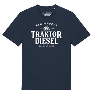 Traktor Shirt Herren Spruch Blutgruppe Traktor Diesel DNA Landwirtschaft von Dorfkram®