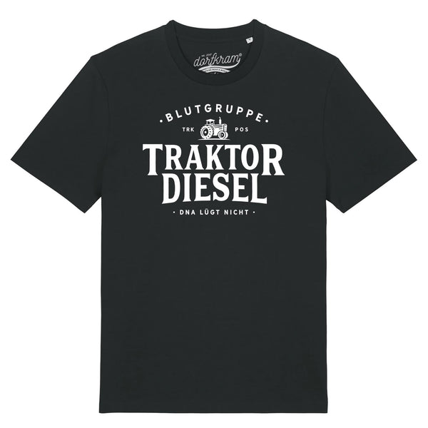 Traktor Shirt Herren Spruch Blutgruppe Traktor Diesel DNA Landwirtschaft von Dorfkram®