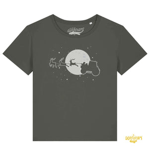 Weihnachtsmann auf Traktor / Damen Organic Shirt