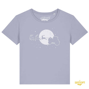 Weihnachtsmann auf Traktor / Damen Organic Shirt