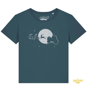 Weihnachtsmann auf Traktor / Damen Organic Shirt