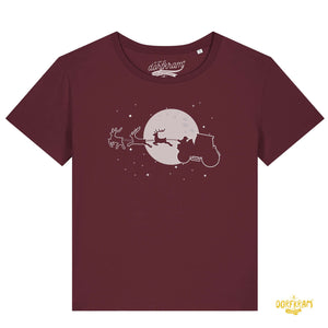 Weihnachtsmann auf Traktor / Damen Organic Shirt
