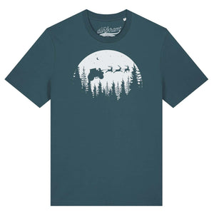 weihnachtsshirt herren lustig landwirtschaft . weihnachtsmann auf traktor. Dorfkram® 