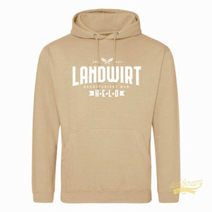 Landwirt buchstabiert man Held / Herren Premium Hoodie