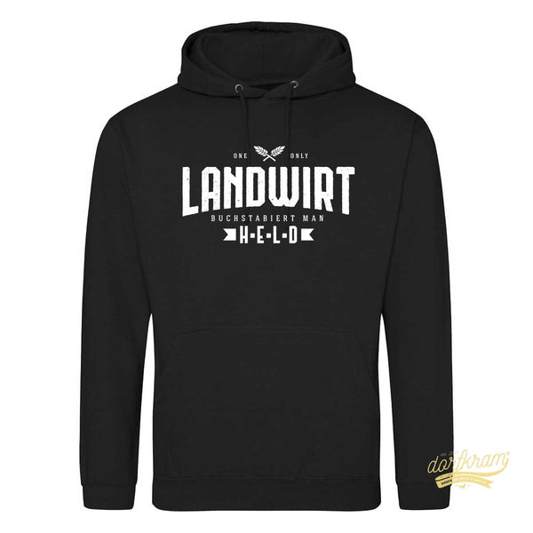 Landwirt buchstabiert man Held / Herren Premium Hoodie