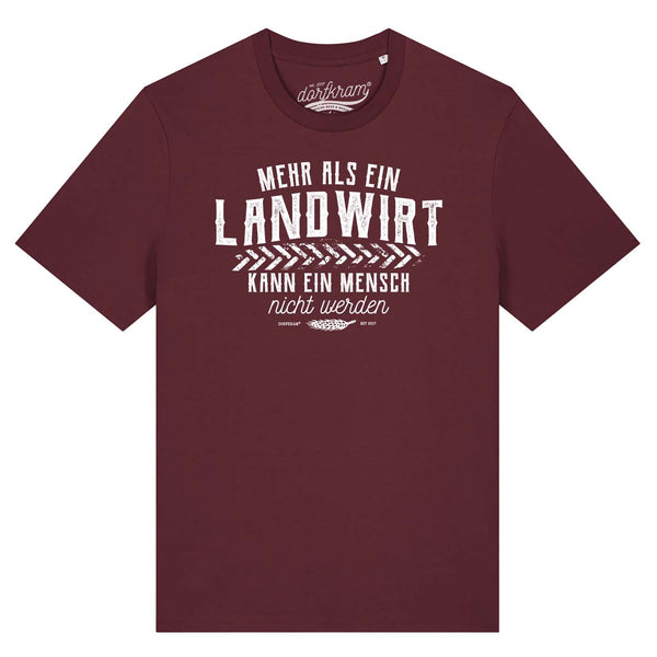 Mehr als ein Landwirt kann ein Mensch nicht werden / Herren Organic Shirt