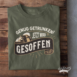 Saufen Spruch Shirt Dorfkinder Dorfkram® 