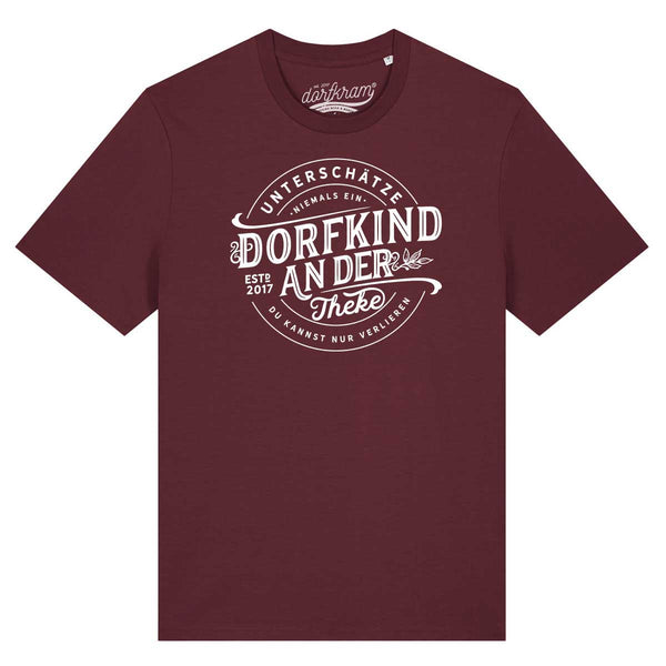 Unterschätze niemals ein Dorfkind an der Theke / Herren Organic Shirt