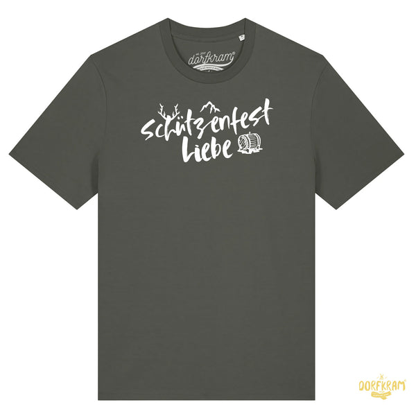 Schützenfest Liebe T-Shirt für Herren von Dorfkram®. I Love Schützenfest Shirt.