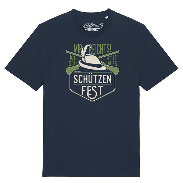 Schützenfest Shirt Dorffest Spruch Dorfkram® blau