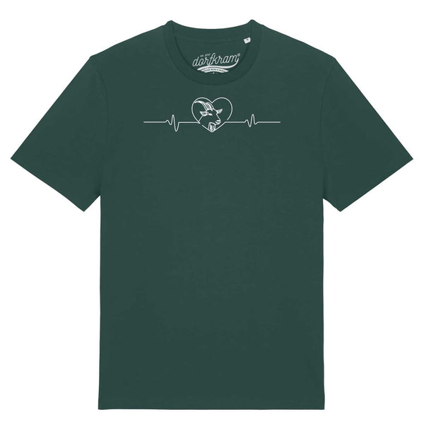 Herzschlag Ziege / Ziegenliebe / Herren Organic Shirt