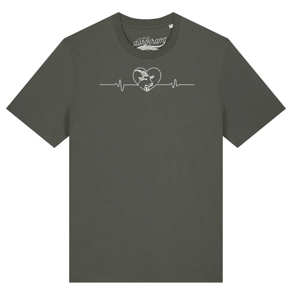 Herzschlag Ziege / Ziegenliebe / Herren Organic Shirt