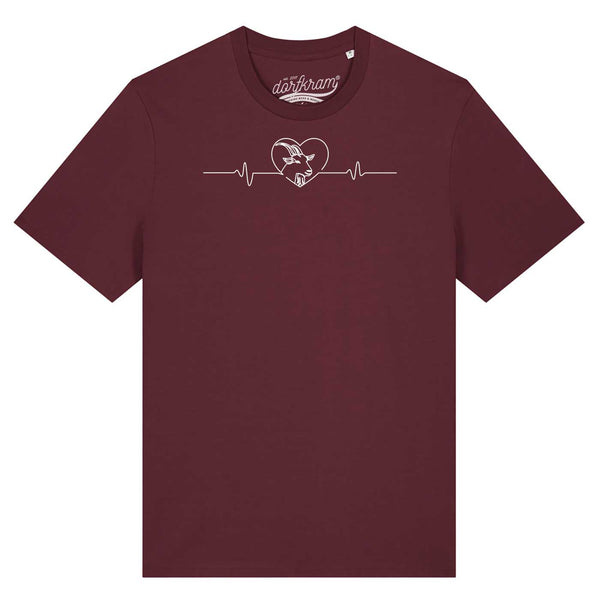 Herzschlag Ziege / Ziegenliebe / Herren Organic Shirt