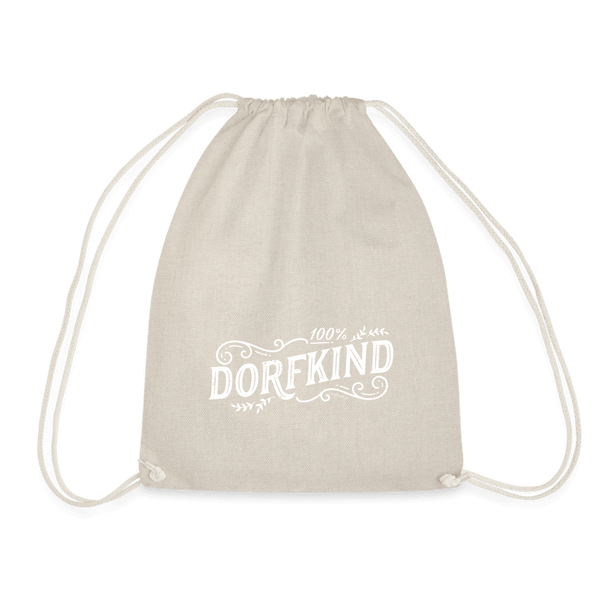 100% Dorfkind / Turnbeutel - Natur