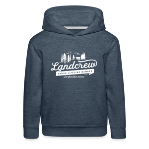 Landcrew / Kinder Premium Hoodie - Jeansblau
