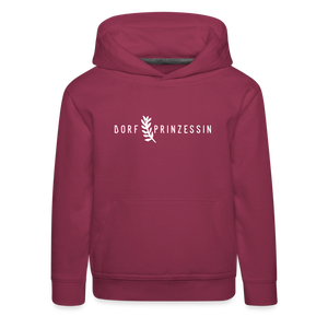 Dorfprinzessin / Kinder Premium Hoodie - Bordeaux