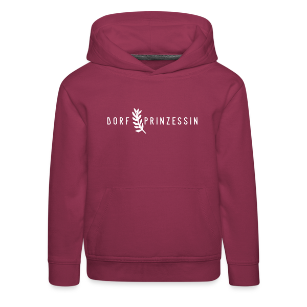 Dorfprinzessin / Kinder Premium Hoodie - Bordeaux