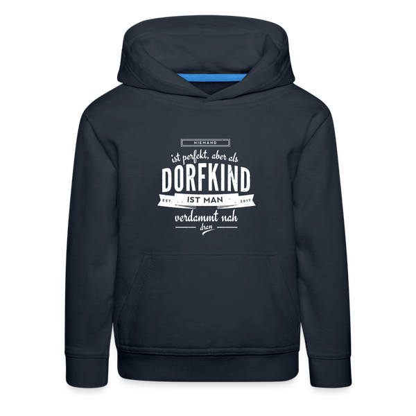 Nieman ist perfekt / Kinder Premium Hoodie - Navy