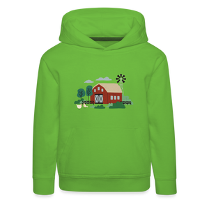 Bauernhof Bauernkind / Kinder Premium Hoodie - Hellgrün