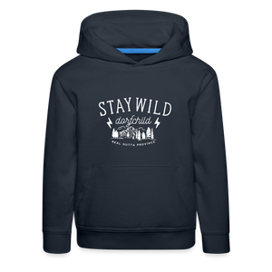Stay wild Dorfchild / Kinder Premium Hoodie - Navy