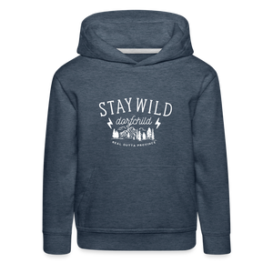 Stay wild Dorfchild / Kinder Premium Hoodie - Jeansblau