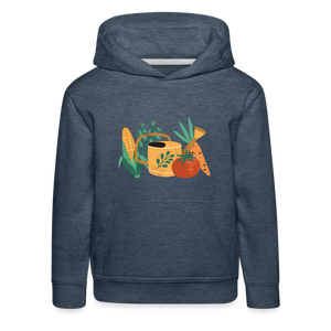 Gartenkind / Gemüse / Kinder Premium Hoodie - Jeansblau