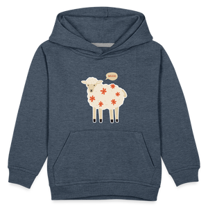 Süßes Schaf Kinderhoodie. Mäh. Dorfkram®  blau