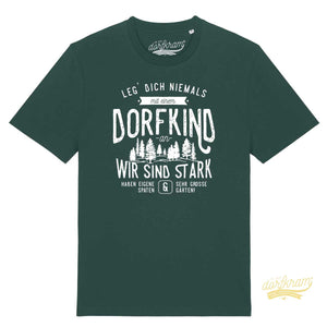 Leg Dich niemals mit einem Dorfkind an / Herren Organic Shirt