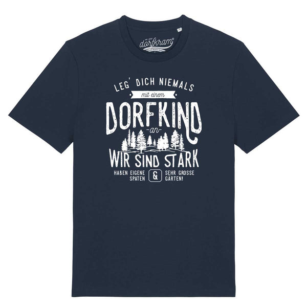 Leg Dich niemals mit einem Dorfkind an / Herren Organic Shirt