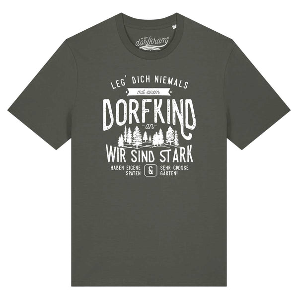 Leg Dich niemals mit einem Dorfkind an / Herren Organic Shirt