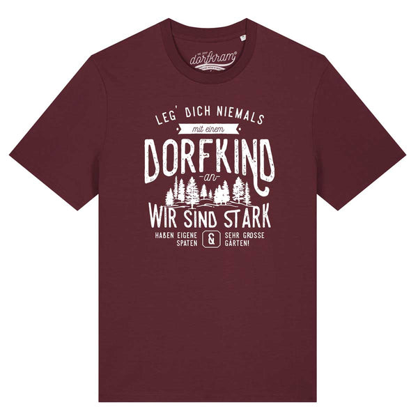 Leg Dich niemals mit einem Dorfkind an / Herren Organic Shirt