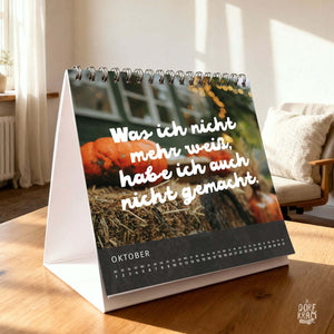 Witziger Spruchkalender 2026 schenken - Dorfkinder - Dorfkram® 