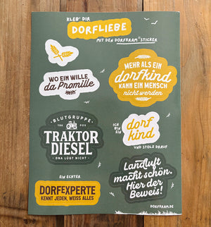 Stickerbogen Dorfliebe
