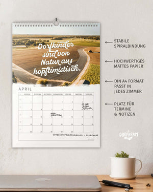 Kalender 2027 zum Aufhängen - lustige Geschenkidee für Landwirte 
