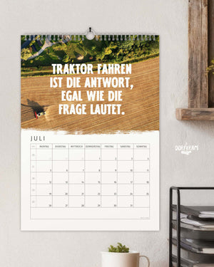 Traktor Kalender 2027 - Bauernhof, Landwirtschaft, Agrar