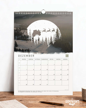 Kalender 2026 für Dorfkinder / Dorf gut alles gut / Wandkalender mit Sprüchen