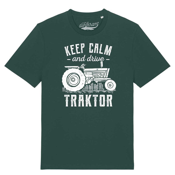 Shirt mit Traktorspruch grün Dorfkram® 