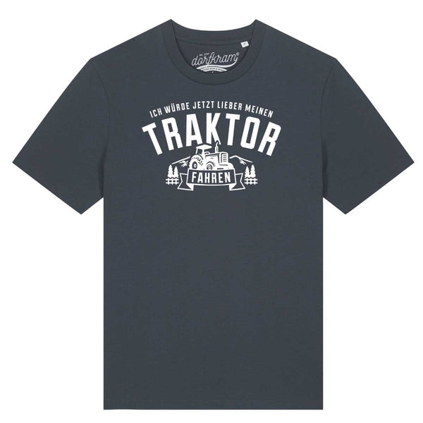 Traktor fahren Shirt mit Spruch Dorfkram® 