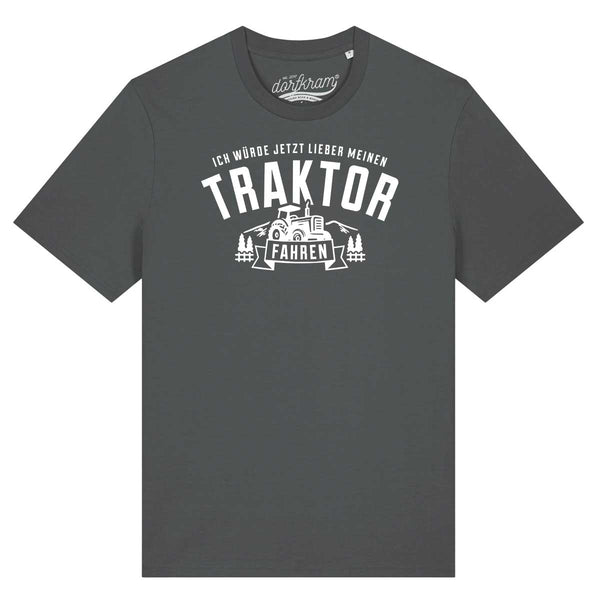 Traktor fahren Shirt mit Spruch Dorfkram® 