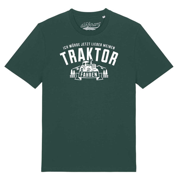 Traktor fahren Shirt mit Spruch Dorfkram® 